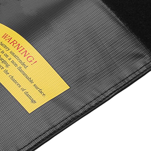 Fireproof Lipo Battery Storage Bag, Heat Resistant Charging Pouch for Drone and RC Aircraft Batteries