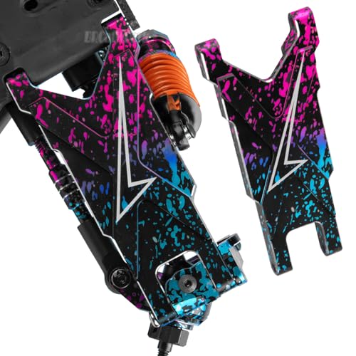 RC Aluminum Suspension A-Arms Upgrades Part for 1/10 Slash Rustler Stampede 4X4 VXL BL-2s,Hoss 4WD VXL,XO-1,Alloy Front Rear RC Suspension Arms Hops up,Colour - color: Colour - (Suspension Arms)
