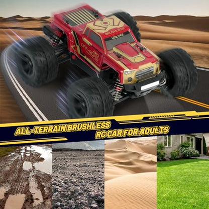 JT20W-V2 1/20 Scale 4WD Brushless RC Car for Adults,45KPH High Speed Hobby RC Truck,4x4 Waterproof Off-Road Remote Control Electric Vehicle,All Terrain RTR Fast Buggy with 2 Lipo Batteries