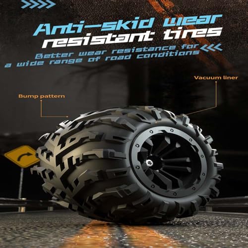Levodan Brushless 80KPH Fast RC Cars, 1:16 RC High Speed Remote Control Car for Adults, 2.4 Ghz 4WD All Terrain Offroad Monster Truck, 3 Batteries, Blue, SG116MAX - color: 3 Batties(blue)