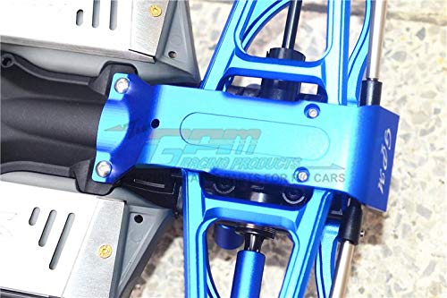 GPM For Traxxas E-Revo 2.0 VXL Brushless (86086-4) Upgrade Parts Aluminum Rear Skid Plate - 1Pc Set Blue