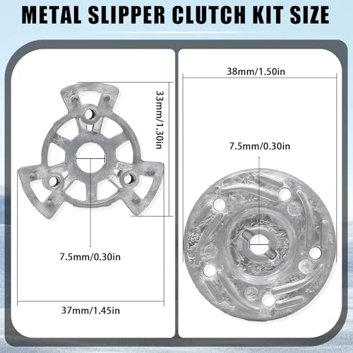 5351 Slipper Pressure Plate and Hub for TRAXXAS 1/10 Vehicles (E-revo, Summit, E-Maxx), Direct-fit OEM Replacement for #5351, Wear-Resistant Slipper Hop-up Parts Limiting Sliding for RC Car