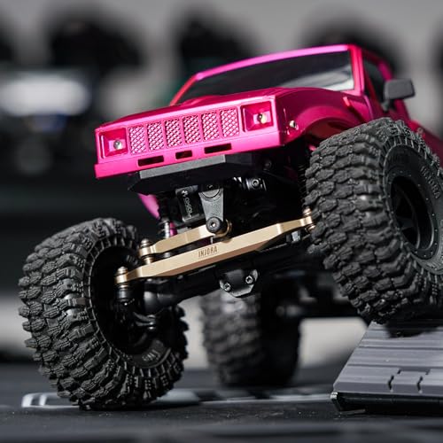 INJORA Brass Steering Links 14g for 1/24 RC Crawler Axial SCX24 Upgrade - color: Brass