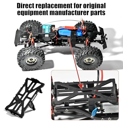 SCX24 Battery Holder Tray Upgrade for 1/24 RC Crawler Axial SCX24 C10 Bronco Deadbolt JLU CRC B-17 Upgrade Parts, Durable and Light Weight Electronics Battery Mounts