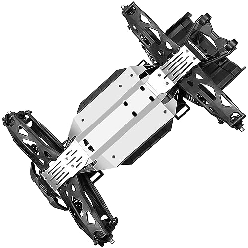 ShareGoo Stainless Steel RC Skid Plate,RC Chassis Armor Protection Front Rear Guard Plate Upgrade Parts Compatible with Traxxas XRT 1/6 78086-4 RC Car Upgrade Parts