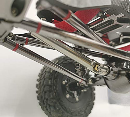 Steel Heavy-Duty Drive Shaft for 1/10 RC Car Crawler(95mm-130mm) | Stainless Steel Driveshaft for Axial SCX10 90046 AXI03007 TRX4 Redcat Gen8,Smooth Rotation - size: 95-130MM