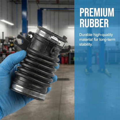 Car Air Cleaner Intake Hose Tube, OEM# 17225-R1A-A01 Replaces Part Vehicle Engine Air Intake Hose with 3 Clamps, Automotive Replacement Accessories, Compatible with Civic ILX
