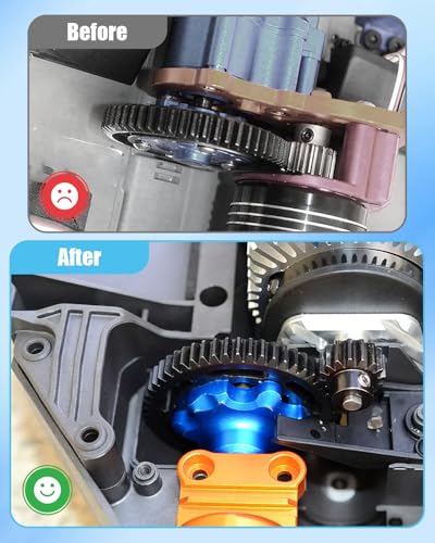 50T M1.0 Hardened Steel Spur Gear 20T Pinion Gear Set Fit for 1/10 Maxx | 50T Spur Gear 20T Pinion Gear Set Fit for Traxxas 1/10 E-REVO 2.0 VXL 1/5 X-Maxx 1/7 XO-1
