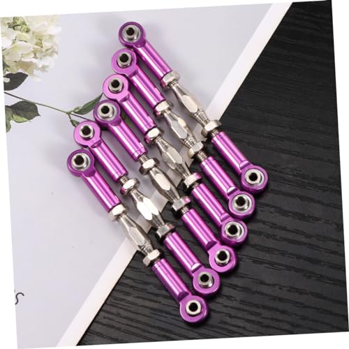 6pcs Aluminum Turnbuckle Rod Linkages for Rc Buggy Turnbuckle Rod Linkage Bolts for Rc Car Upgrade Made of Metal Easy Install - color: Purple