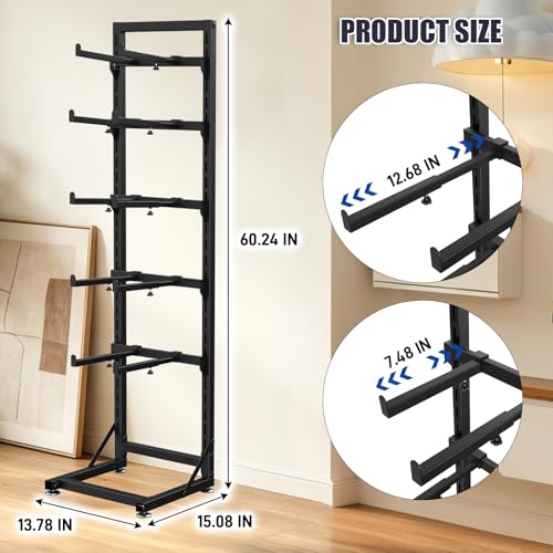 RC Car Stand Display Rack, Universal RC Model Display Shelf, Adjustable RC Car Show Stand for 1/6 1/10 1/12 1/18 1/24 FCX10 FCX24 FCX18 SCX24 SCX18 SCX10 Scale Cars Trucks