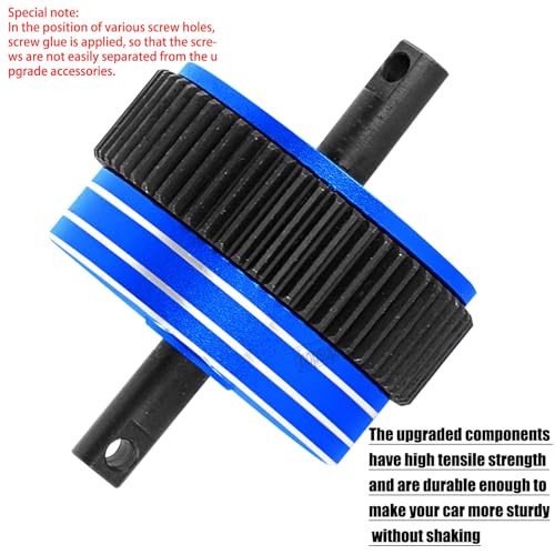 RC Upgrades Part for 1/10 Slash 2WD Rustler Stampede Bandit VXL XL-5,Aluminum Gearbox Transmission Gear Differential Transmission Gear,Navy Blue - color: Navy Blue(Upgrades Part)