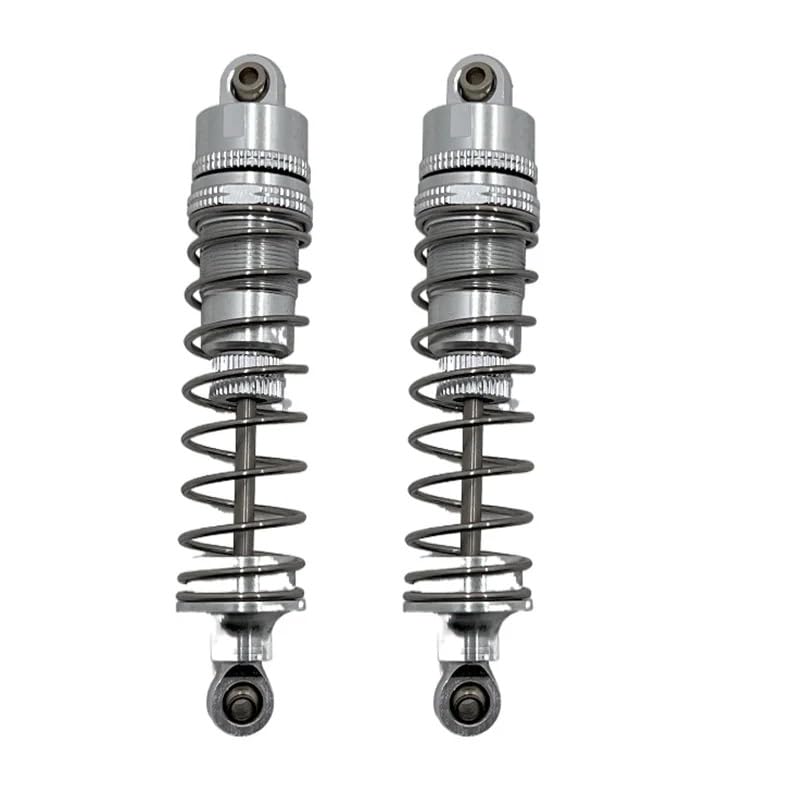RC Repairs Components for Huangbo R1001 R1002 R1003 1/10 Front and Rear Hydraulic Shock Absorbers Metal Upgraded RC Car Parts Accessories - color: Gray