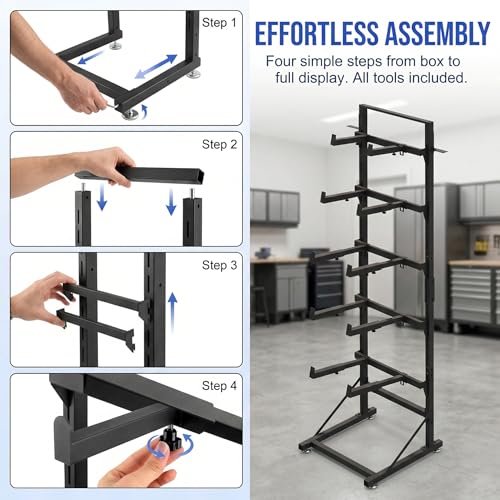 Upgraded RC Car Display Stand Compatible with TRX4, TRX4M, SCX10, FCX18 and Ascent-18, SCX24 RC Crawler Trucks, Adjustable Multilayer Storage Rack Shel for 1/8 1/10 1/12 1/18 1/24 Scale Model Cars