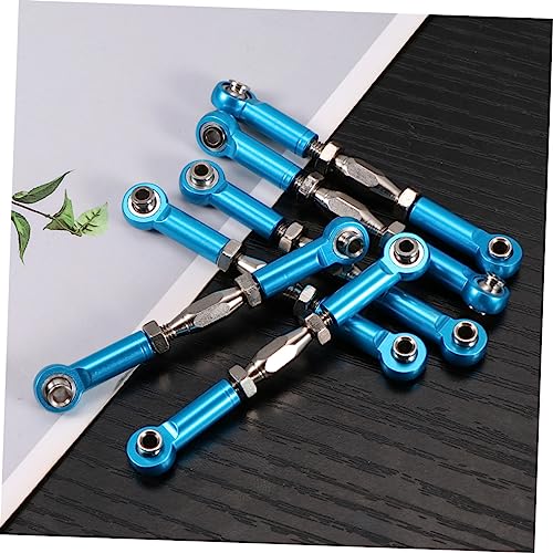 6pcs Aluminum Turnbuckle Rods for Rc Epxhsp Racing Trucks and Buggies Linkage Upgrade Parts - color: Blue
