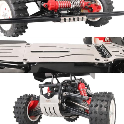 KYX Racing Stainless Steel Skid Plate Guard Chassis Guard for 1/10 Rc Crawler Tamiya Hotshot II