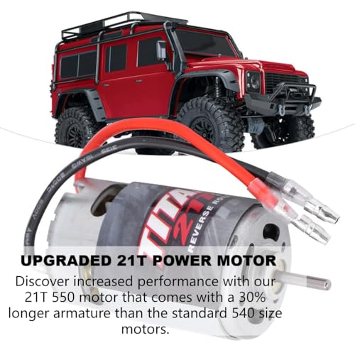 Professional 21T 550 Motor RC Replacement Accessory, fit Brushed ESC Electric Speed Controller Replacement Motor RC Replacement Accessory Fit for 1/10 RC Car