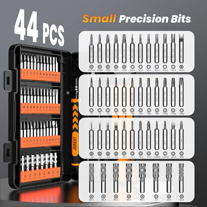 JOREST 59Pcs Small Precision Screwdriver Set with Torx T5, T6, T8, Mini Repair Tool Kit for Macbook, Computer, Laptop, iPhone, PS4 PS5, Xbox, Switch, Eyeglasses, Watch, PC, Ring Doorbell, Electronic - style: 59 in 1 CRV