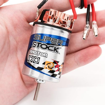 RC Motor 550 16T Brushed Motor Waterproof Stainless Steel Shell Brushed Motor Climbing Car Large Torque Motor Replacement for Slash TRX4 TRX6 G63 ARRMA AXIAL - size: 16 T
