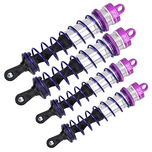 RC Shocks, Adjustable Oil Pressure Metal Shock Absorbers 4pcs Front Rear for 1/8 Scale Off-Road Racing Hobbyists and Daily Use