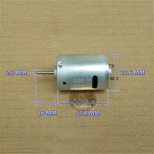 Hobby Torque Mini Electric RS-380SH Motor, DC 5V-12V 6V 7.2V 20000RPM, RS-380SH-4535 High Speed Motor, DIY RC Car Boat Drone Model Engine Engine Science