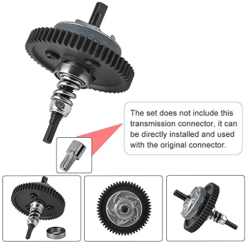 OGRC Steel Slipper Clutch for 1/10 Traxxas Slash Stampede Rustle 4X4 | Metal Differential Gear Slipper Clutch Set with 32P 15T 17T 19T Pinions Gears for Traxxas RC Truck #6878