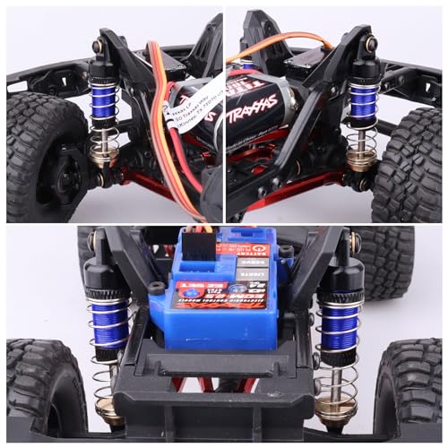 59mm Shocks Aluminum Shock Absorber for TRX4M TRX4MT 1/18 RC Crawler Threaded Oil Damper (Blue) - color: Blue