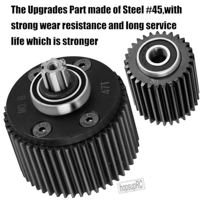 Steel Rear Gearbox Metal Diff Boost Upgrades Part for 1/10 Fury 223S DSC 2WD RTR/Fury 2WD RTR Brushed/Gorgon 2WD RTA KIT Brushed/Gorgon 2WD RTR/VORTEKS 2WD RTR.Differential Case Hops Up.