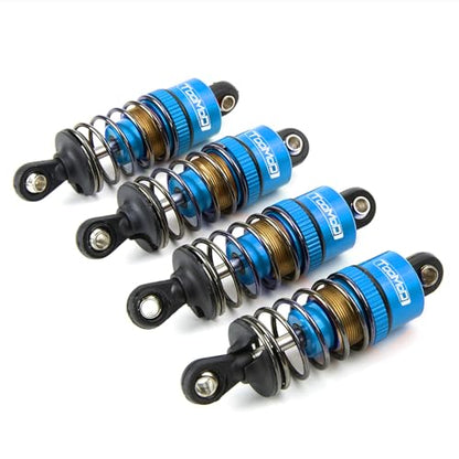 50MM Oil Shock Absorbers Upgrade Compatible with 1/10 RC Cars | Fits Tamiya TT-01/02 / M03-06 / TA05/06 / M05 / M06 - Oil Damper Upgrade - Blue - color: Blue