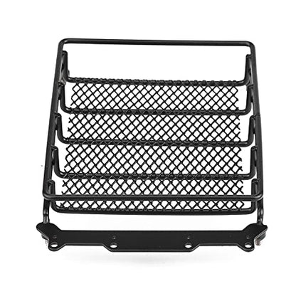 RC Roof Rack Luggage, Steel RC Luggage Carrier Tray Roof Rack Model Vehicle Parts Accessories for 1/10 RC Crawler Car (M) - size: Medium