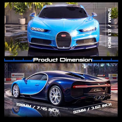 BEZGAR 1:24 Official Licensed Bugatti Chiron Remote Control Car | Official Bugatti Toy Car replica,2.4G stable signal,rubber racing tires,ideal toy for boys ages 4-7, 8-12 and adults - color: Bugatti-1:24 Bugatti Chiron