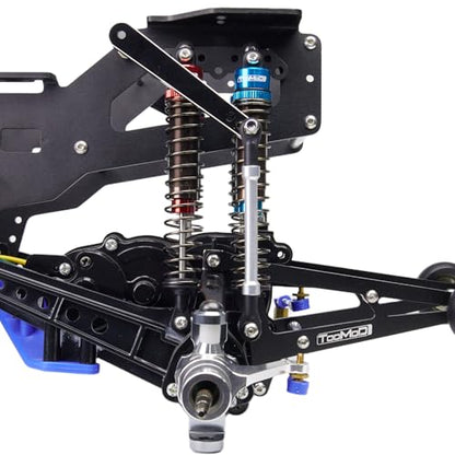 120MM Oil Shock Absorbers Upgrade Compatible with 1/10 RC Crawlers | Fits TRX4 / Axial SCX10 / D90 - Oil Damper Upgrade - Gray - color: Gray