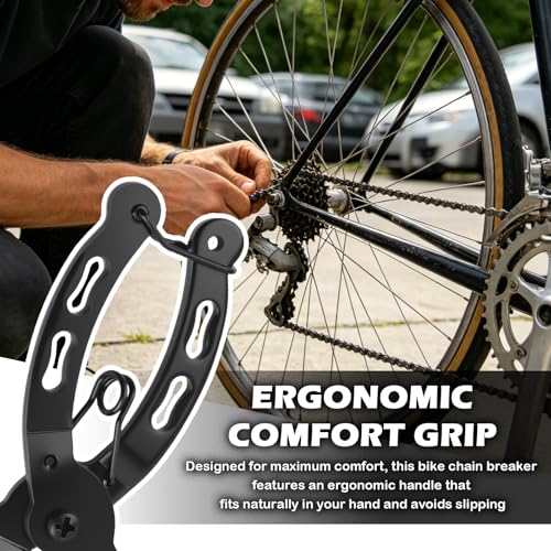 Upgraded 2-in-1 Two-Way Bike Chain Tool,Multi-Function Arc Snap Bicycle Chain Tool with Return Spring,Quick Install & Dismantle Master Link Pliers for 6-12 Speed Chains