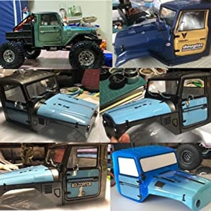 1/10 RC Crawler Car Clear Body 1965 Toyota FJ40 Truck Cab PC Clear Body for RC Crawler Axial SCX10 Traxxas TRX4 YIKONG 4102 RGT 86100 Redcat GEN8 DIY
