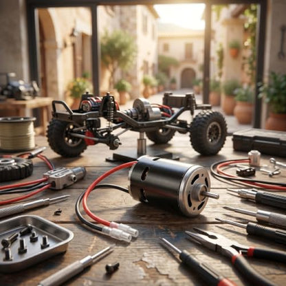 RC Crawler Motor, High Torque Sensored Brushless 1/10 Scale for Off-Road Crawling and Hobbyists Adventure Enthusiasts