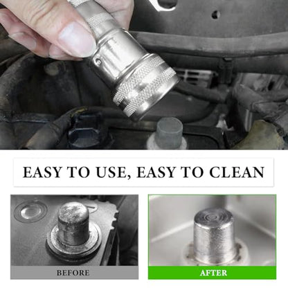 Battery Terminal Cleaner Kit, 2 Terminal Cleaning Brushes with 12 Anti-Corrosion Washers, Automotive Battery Wire Brush Tool Universal Accessories for Car Truck Marine Boat