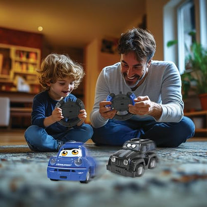 Lexibook, Crosslander, Two Radio-Controlled Cars, RC12 | 2 remote controlled cars, 2 remote controls, up to 12 km/h, light and sound effects - style: lexibook_crosslander_twin