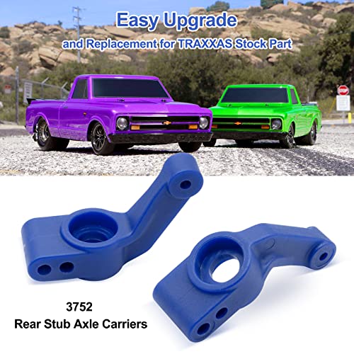 OGRC Plastic Caster Block & Steering Block and Carriers for Slash 2WD | L&R Wheel Steering Kit for 1/10 Traxxas Slash Stampede Rustler 2WD #3632 #3736 #3752 - color: Blue