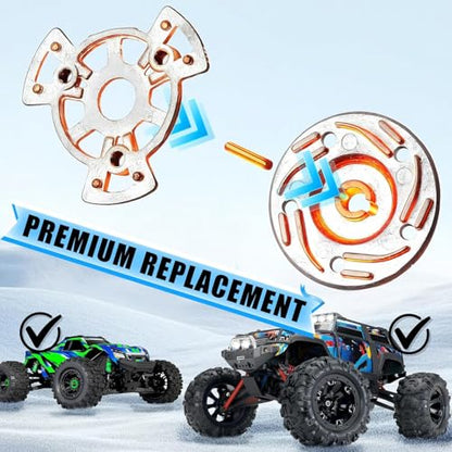 5351 Slipper Pressure Plate and Hub for TRAXXAS 1/10 Vehicles (E-revo, Summit, E-Maxx), Direct-fit OEM Replacement for #5351, Wear-Resistant Slipper Hop-up Parts Limiting Sliding for RC Car