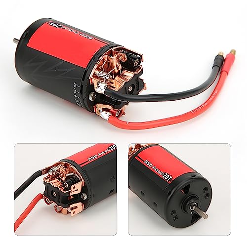 RC Crawler Brushed Motor, 8000 RPM, 5 Slot 550, Compatible with 1/10 RC Crawler, for Throttle Linear and Easy Installation