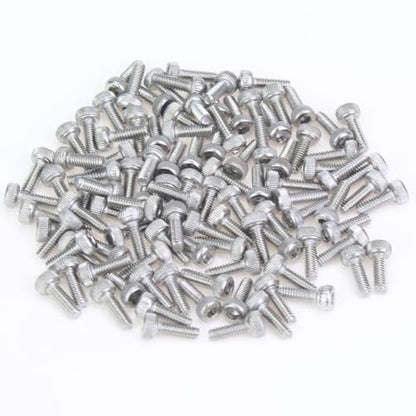 105 Pieces M2.5 x 6mm Socket Head Cap Screws, Thread Pitch 0.45mm, Sutemribor M2.5 Screws, 304 Stainless Steel, Fully Threaded, Silver - size: M2.5 x 6mm, style: Socket Head