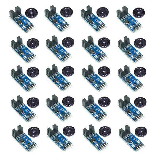 20sets LM393 Speed Measuring Module Sensor Slot Type IR Optocoupler DIY Kit with Encoders