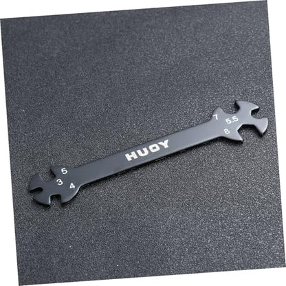 DOITOOL 2pcs Multifunctional Rod Wrench Tool for Turnbuckles Black Wrench for Cars and Home Repairs for Tight Spaces and Easy Access