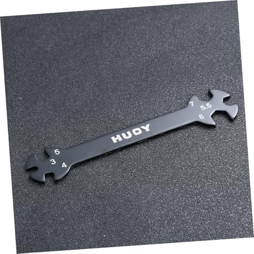 DOITOOL 2pcs Multifunctional Rod Wrench Tool for Turnbuckles Black Wrench for Cars and Home Repairs for Tight Spaces and Easy Access