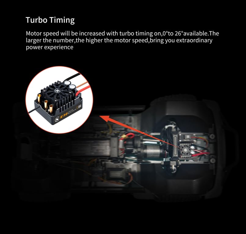 XC E3652 & E10 Sensored Brushless Motor and ESC Combo for RC Car,2-3S Lipo,IP67 Water Proof,Applicable to:1/10 On-Road,Off-Road,Short Course(Light Load) - size: 3300KV+E10 XT60