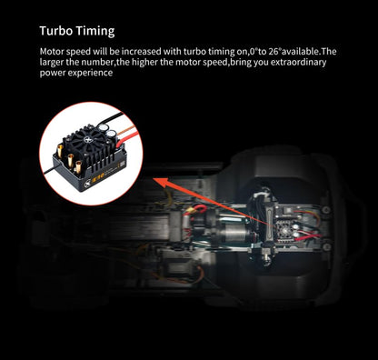 XC E3652 & E10 Sensored Brushless Motor and ESC Combo for RC Car,2-3S Lipo,IP67 Water Proof,Applicable to:1/10 On-Road,Off-Road,Short Course(Light Load) - size: 3300KV+E10 XT60