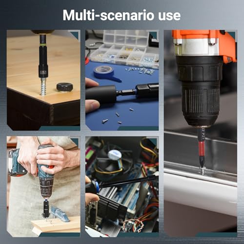 80-Piece Magnetic Impact Nut Driver Set, SAE/Metric Nut Driver Set, Socket Adapters, Wing Nut Driver, Bit Holder, Universal Sockets, Quick Release Extension, Power Bits, 1/4'' Quick Change - size: 80-Piece Magnetic Impact Nut Driver Set
