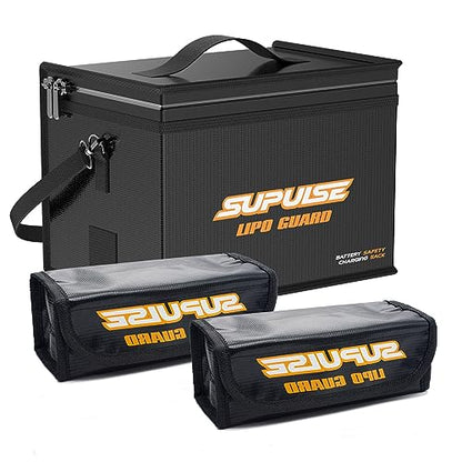 Lipo Battery Safe Bag with 2pcs Small Lipo Safe Bag