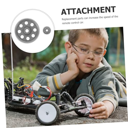 Hemoton Rc Car Kit Hsp Rc Car Replacement Gear Scale Metal High Strength and Precise Matching - color: Dark Grey, size: 1.50X1.30X1.30CM