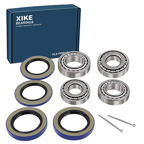 XiKe Trailer Bearings 25580/25520 & 02475/02420 for 8,000 lb Axles, 2 Sets | Boat Traiker Hub Kit Includes 21333TB/10-10 Seal, 22333TB/ 10-36 Seal - size: 25580/20 ＆ 02475/20 + Seal ID 2.125'' ＆ 2.250'', style: Pack 2 Set
