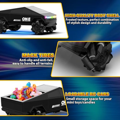 Gesture Sensing RC Stunt Car Toys for 6-12 Years Old Boys Girls, 1/28 Scale 4WD RC Drift Car, 2.4Ghz RC Cars, Seven Light Modes Hand Controlled 360°Rotating Cool Birthday Gifts for Kids - color: Black